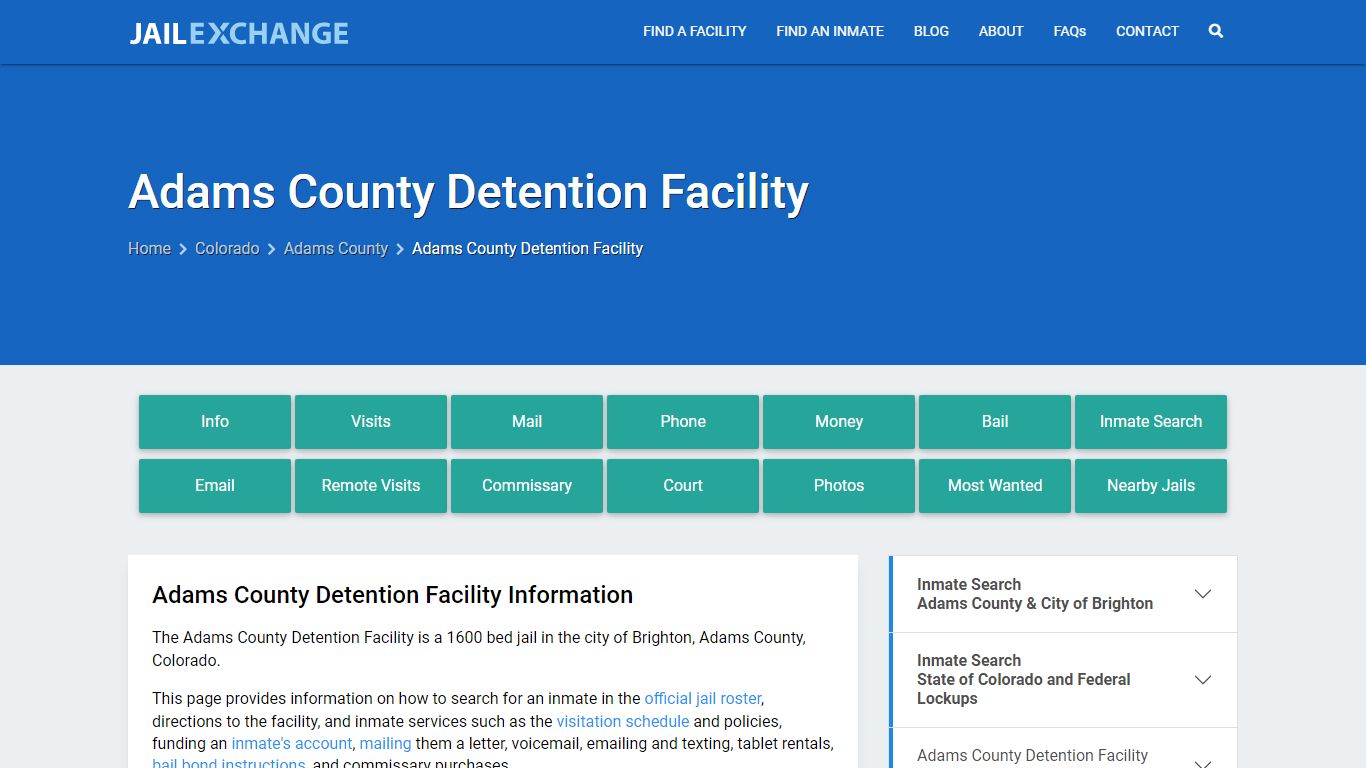 Adams County Detention Facility - Jail Exchange